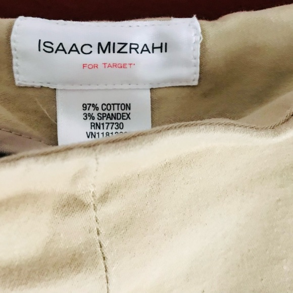 ISAAC MIZRAHI For Target Tan Tapered Casual PANTS size Two - Picture 6 of 7